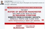 Andy Burnham Labour Party GM Mayor candidate